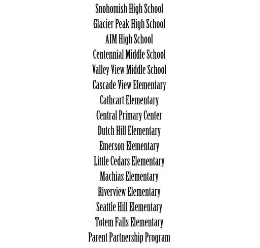 Snohomish High School Band 90th Anniversary shirt design - zoomed