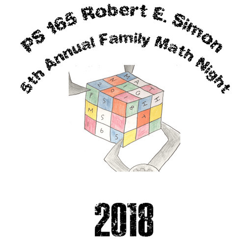 Family Math Night Fundraiser shirt design - zoomed