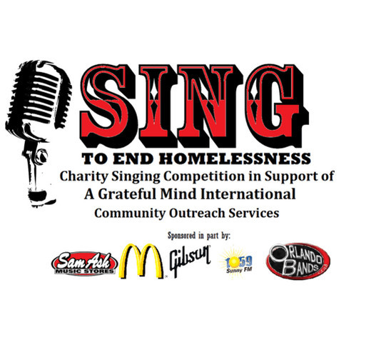 Sing To End Homelessness Fundraiser shirt design - zoomed