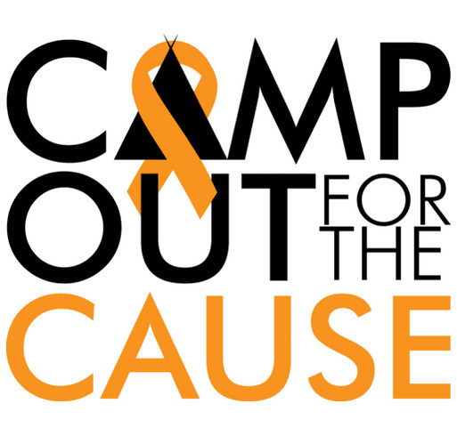 Camp Out for the Cause shirt design - zoomed