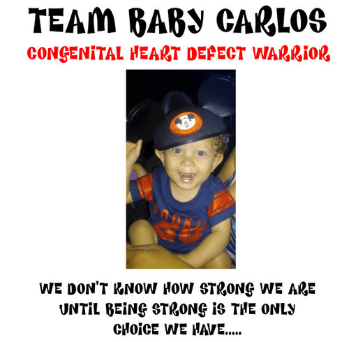 Team Baby Carlos Fundraiser... shirt design - zoomed