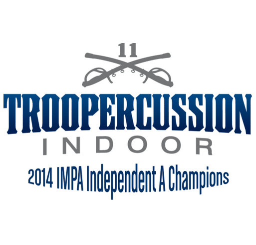 Troopercussion Indoor Fundraising shirt design - zoomed