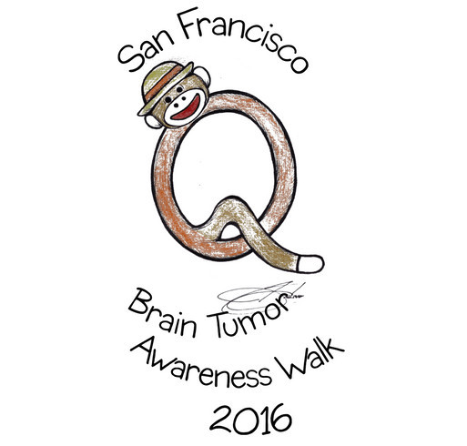 Brain Tumor Awareness Walk 2016 shirt design - zoomed