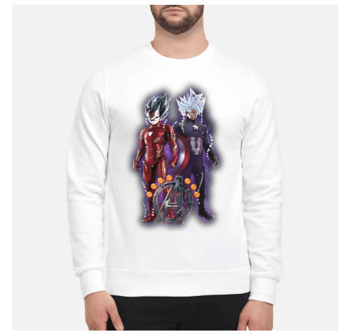 Avengers Endgame Vegeta Iron Man Goku Captain America Shirt Custom Ink Fundraising