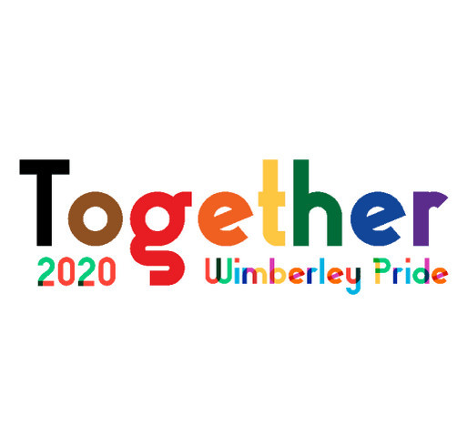 Wimberley Pride March 2020 shirt design - zoomed