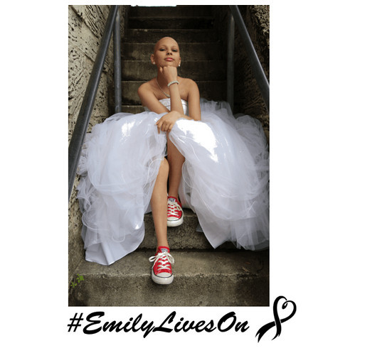 #EmilyLivesOn Man of the Year Campaign for the LLS shirt design - zoomed