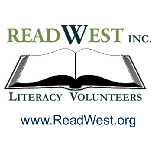 ReadWest Adult Literacy shirt design - zoomed