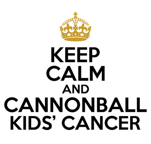 Cannonball Kids' cancer shirt design - zoomed