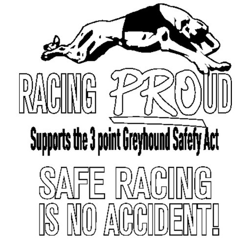 Racing PROud is Racing Safe shirt design - zoomed