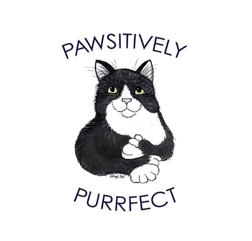 Saving Max, the Polydactyl Tuxedo Cat! shirt design - zoomed