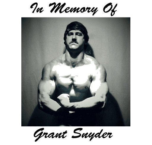 In Memory of Grant Snyder Lung Force Walk shirt design - zoomed