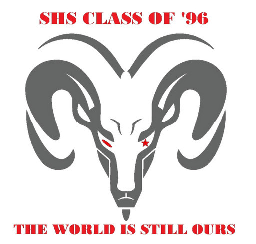 SHS Class of 1996 Fundraiser shirt design - zoomed