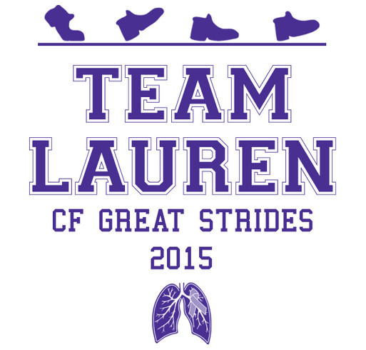 Team Lauren- Great Strides Walk shirt design - zoomed