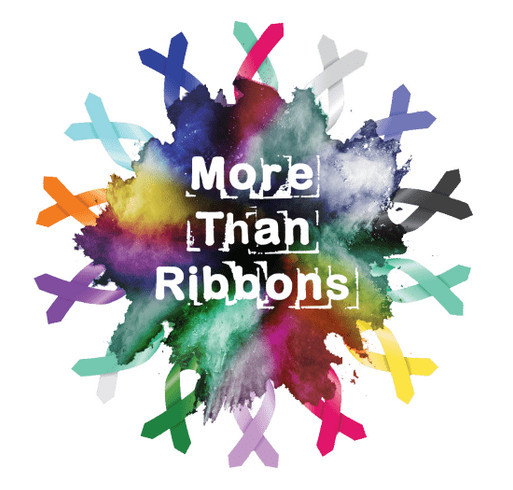 More Than Ribbons for the American Cancer Society shirt design - zoomed