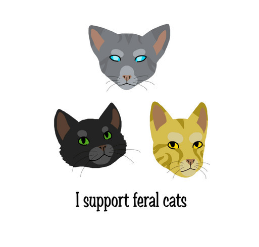 Feral Cat Rescue shirts shirt design - zoomed