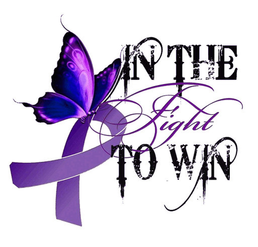 Purple Snowflakes In The Fight To Win shirt design - zoomed