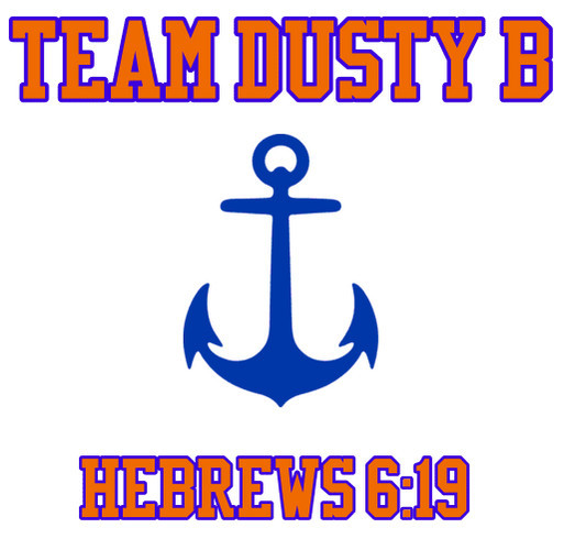 Team Dusty B shirt design - zoomed