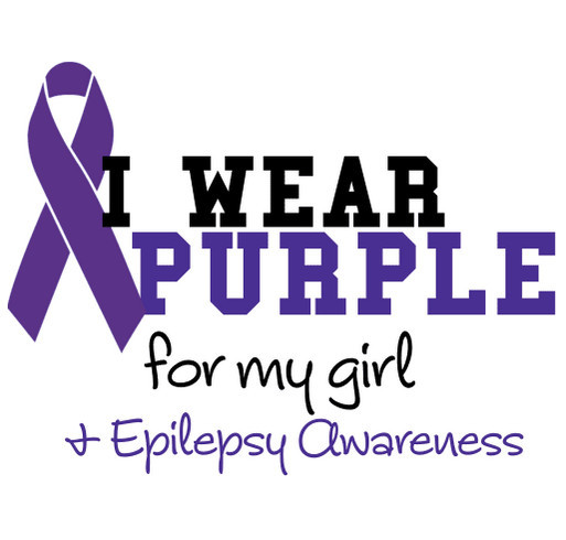 Lillian's Epilepsy Awareness shirt design - zoomed