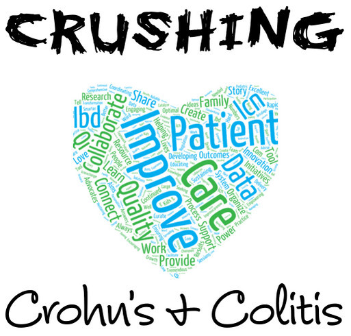 Crushing Crohn's & Colitis shirt design - zoomed
