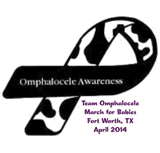 Team Omphalocele March for Babies shirt design - zoomed