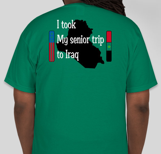 For the Iraq war veterans Fundraiser - unisex shirt design - back