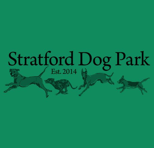 Stratford Dog Park shirt design - zoomed