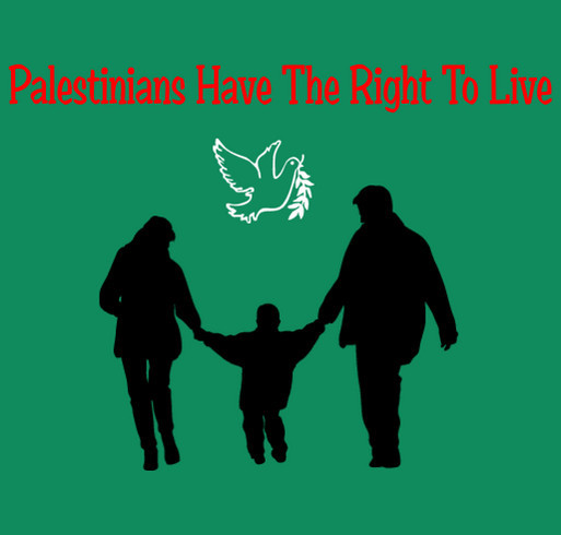 Palestinians in need shirt design - zoomed