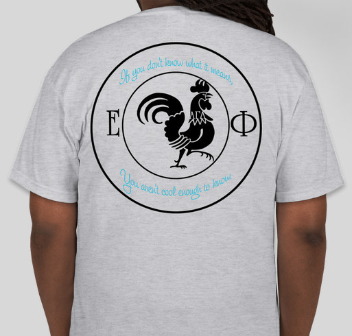 Alpha Gamma Delta: Chicken in the Chapel Fundraiser - unisex shirt design - back