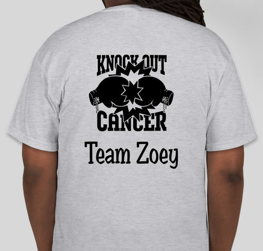 Support Team Zoey Fundraiser - unisex shirt design - back