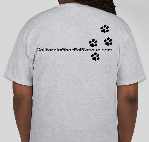 California Shar-Pei Rescue Fundraiser - unisex shirt design - back