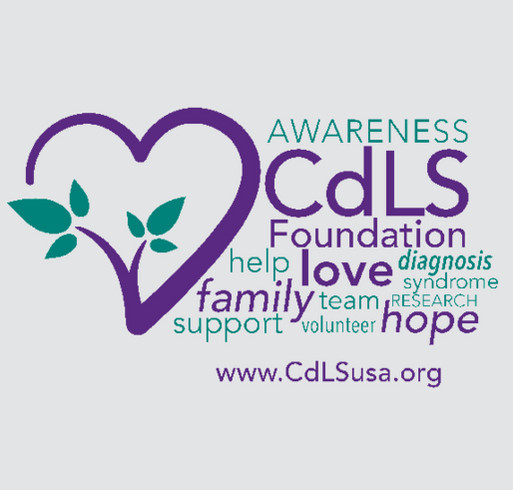 CdLS Foundation Awareness T-shirt shirt design - zoomed