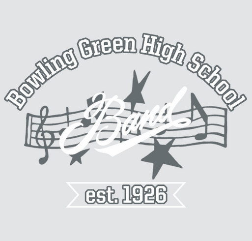 BGHS Band Boosters Association shirt design - zoomed