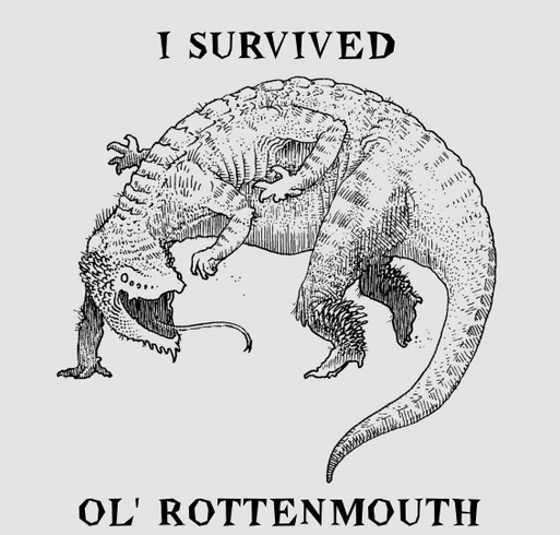 I survived Ol' Rottenmouth shirt design - zoomed