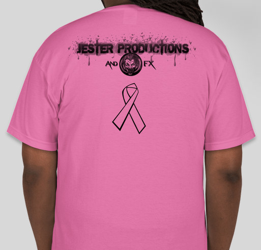 fighting cancer like a superhero Fundraiser - unisex shirt design - back