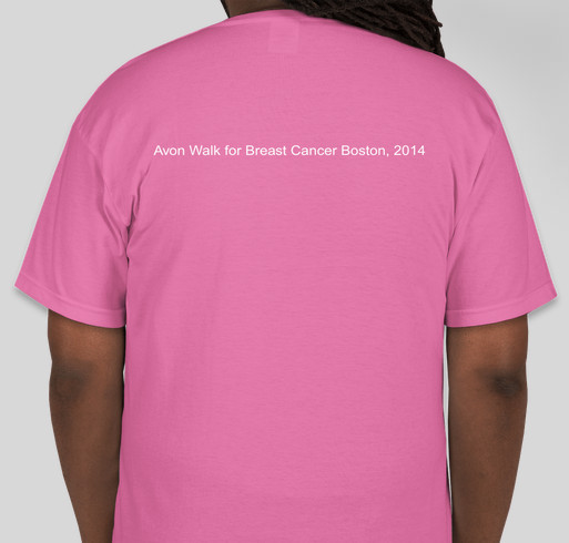 Team Truppi Avon Breast cancer walk Fundraiser - unisex shirt design - back
