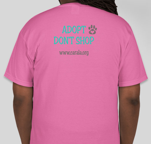 PAWS for a Cause Fundraiser - unisex shirt design - back