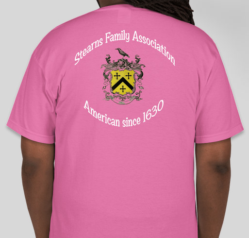 Stearns Family Association Funding. Fundraiser - unisex shirt design - back