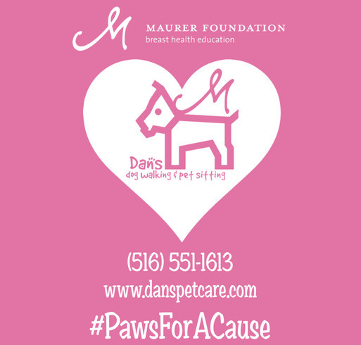 Paws For A Cause: Breast Health Education Fundraiser shirt design - zoomed