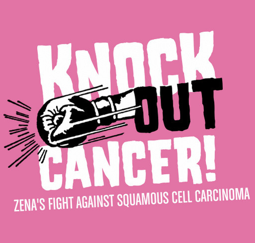 Zena Warren's Fight Against Squamous Cell Carcinoma shirt design - zoomed