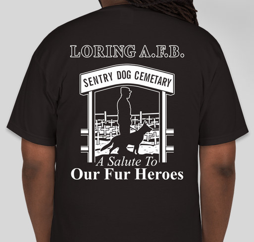 Help us with our Sentry Dog Cemetary Fundraiser - unisex shirt design - back