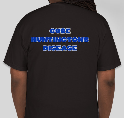 KISS MY ASS HD - Cure Huntingtons Disease Fundraiser - unisex shirt design - back