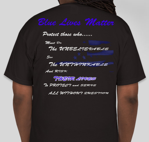Support Law Enforcement Fundraiser - unisex shirt design - back