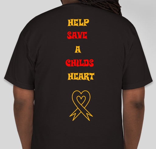 Kawasaki disease awareness and research Fundraiser - unisex shirt design - back