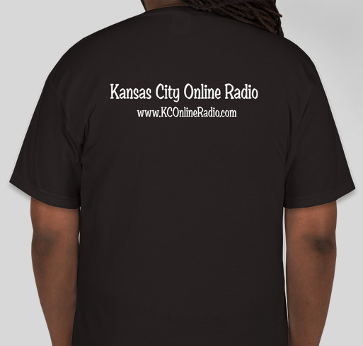 Kansas City Online Radio Fundraiser - unisex shirt design - back