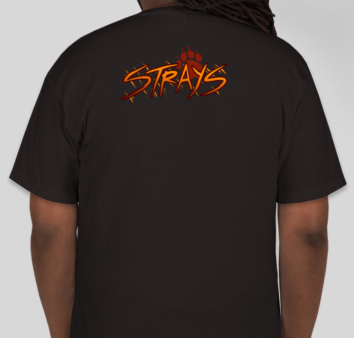 Strays Online Shirts! Fundraiser - unisex shirt design - back