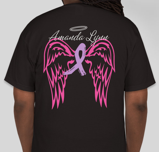 Amanda Lynn Jester: Hope, Strength & Courage Fundraiser - unisex shirt design - back