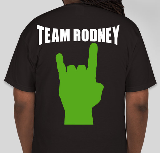 support for Rodney Morris Fundraiser - unisex shirt design - back