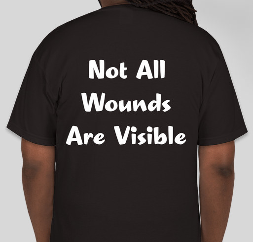 PTSD Awareness Fundraiser - unisex shirt design - back
