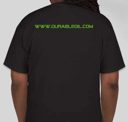 DURABLE OIL Fundraiser - unisex shirt design - back
