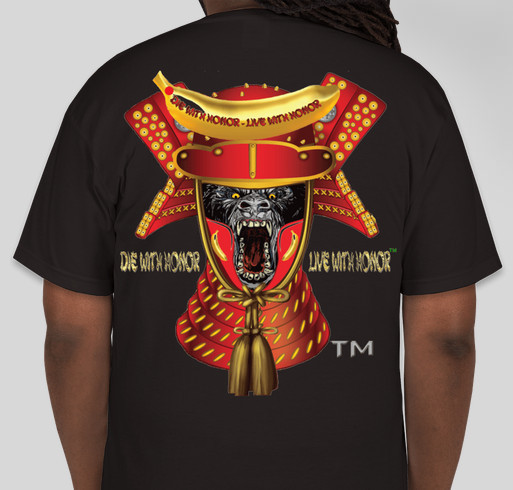 Funding For An Awesome Samurai Gorillas Toy Line Fundraiser - unisex shirt design - back
